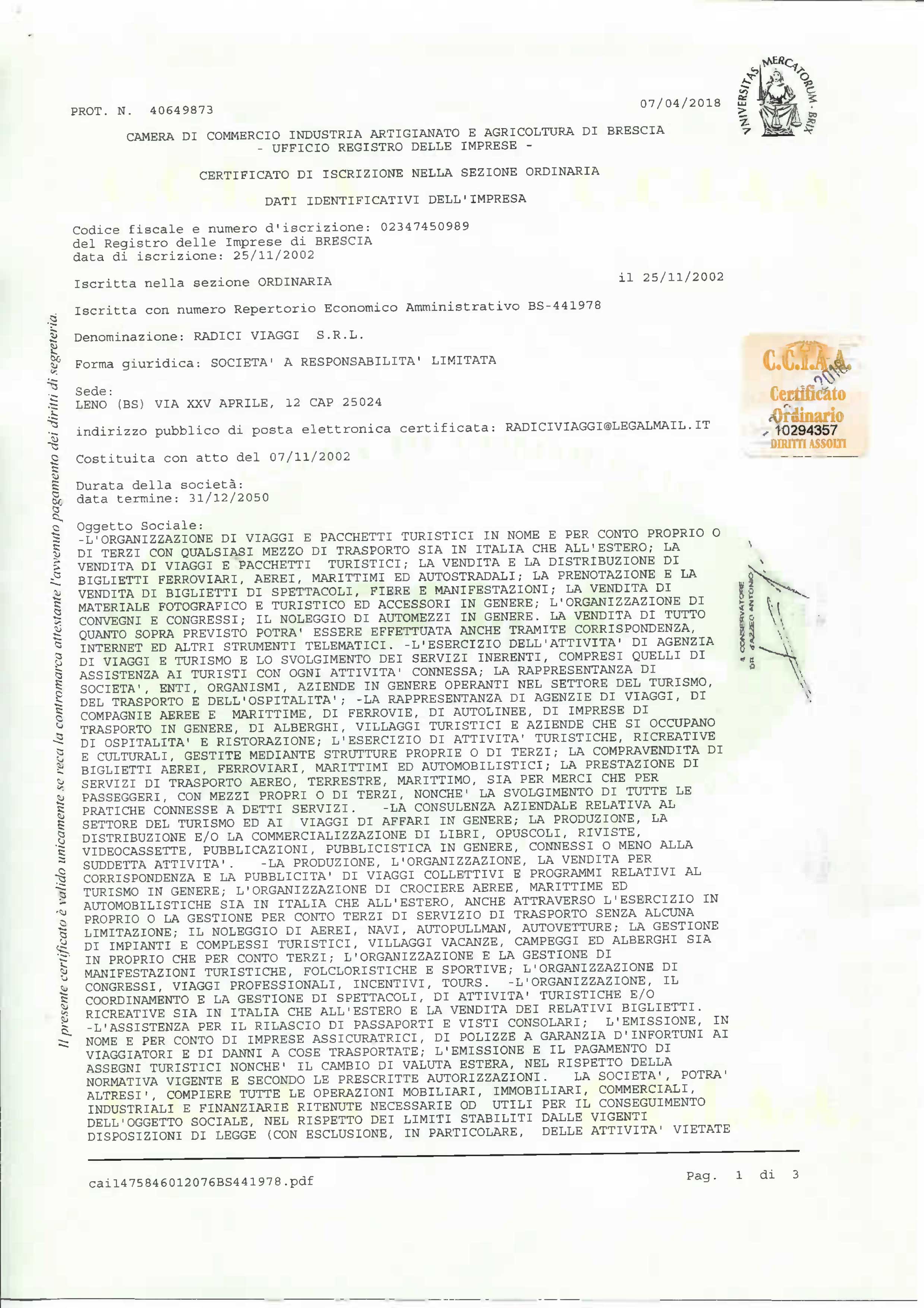 DOCUMENTI Radici Viaggi DOCUMENTI Radici Viaggi